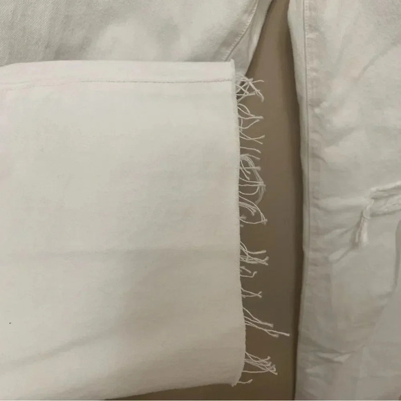 Favorite Daughter High Waist Boyfriend Jeans White Distressed Size 31 NWT New - Picture 5 of 14